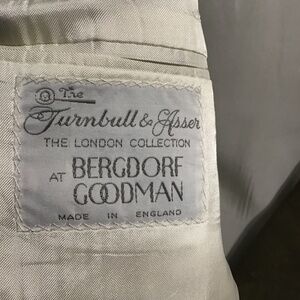 Vtg Turnbull & Asser At Bergdeof & Goodman made in England 40 R